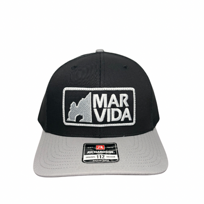 Black & Silver MarVida Trucker Hat