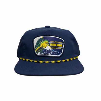 Navy & Yellow Mahi Rope MarVida Sun Hat