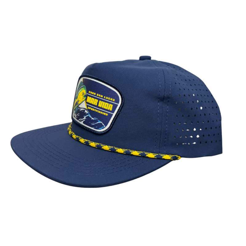 Navy & Yellow Mahi Rope MarVida Sun Hat
