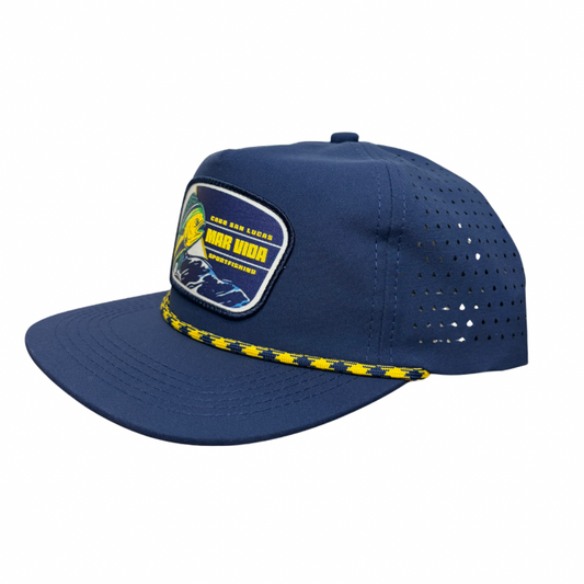 Navy & Yellow Mahi Rope MarVida Sun Hat
