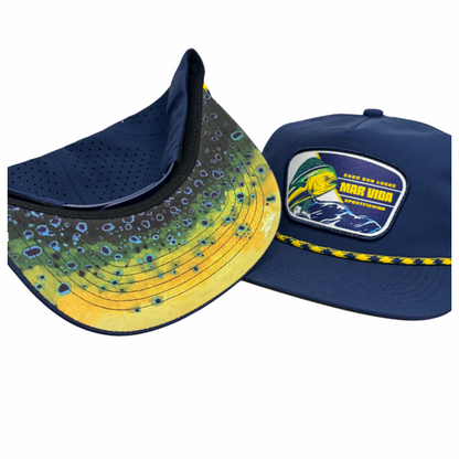 Navy & Yellow Mahi Rope MarVida Sun Hat